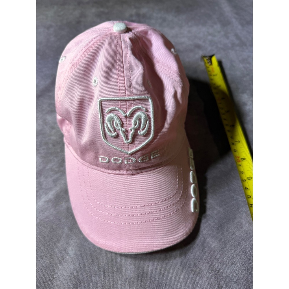 Dodge Ram Hemi Powered Pink Baseball Cap Hat Embroidered Adjustable Women's